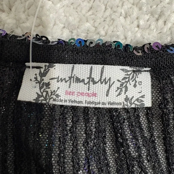 NWT Free People Gold Rush Sequin Half Slip Skirt, Size Large - Picture 2 of 3